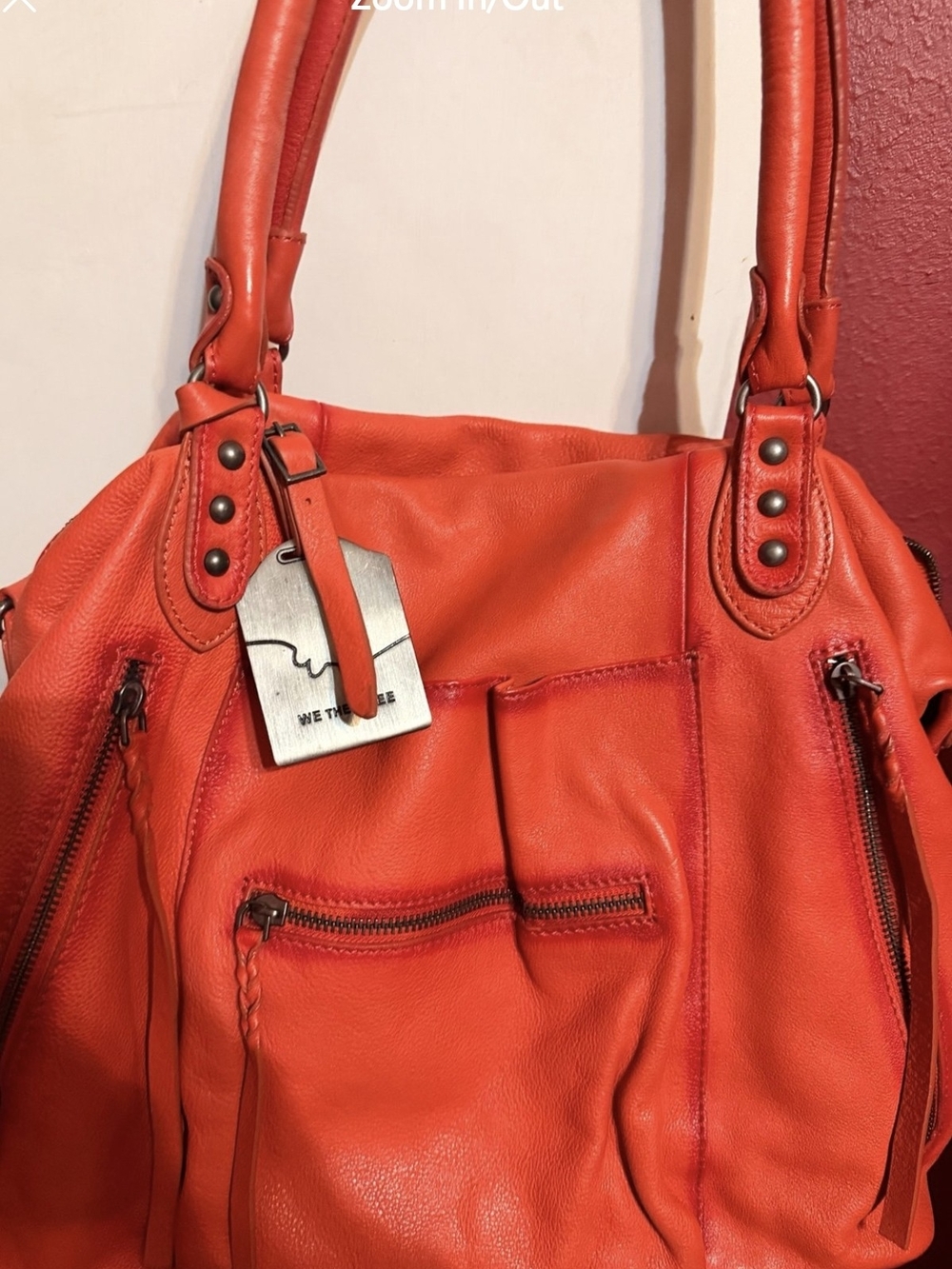 Rusty Red Free People Emerson Tote